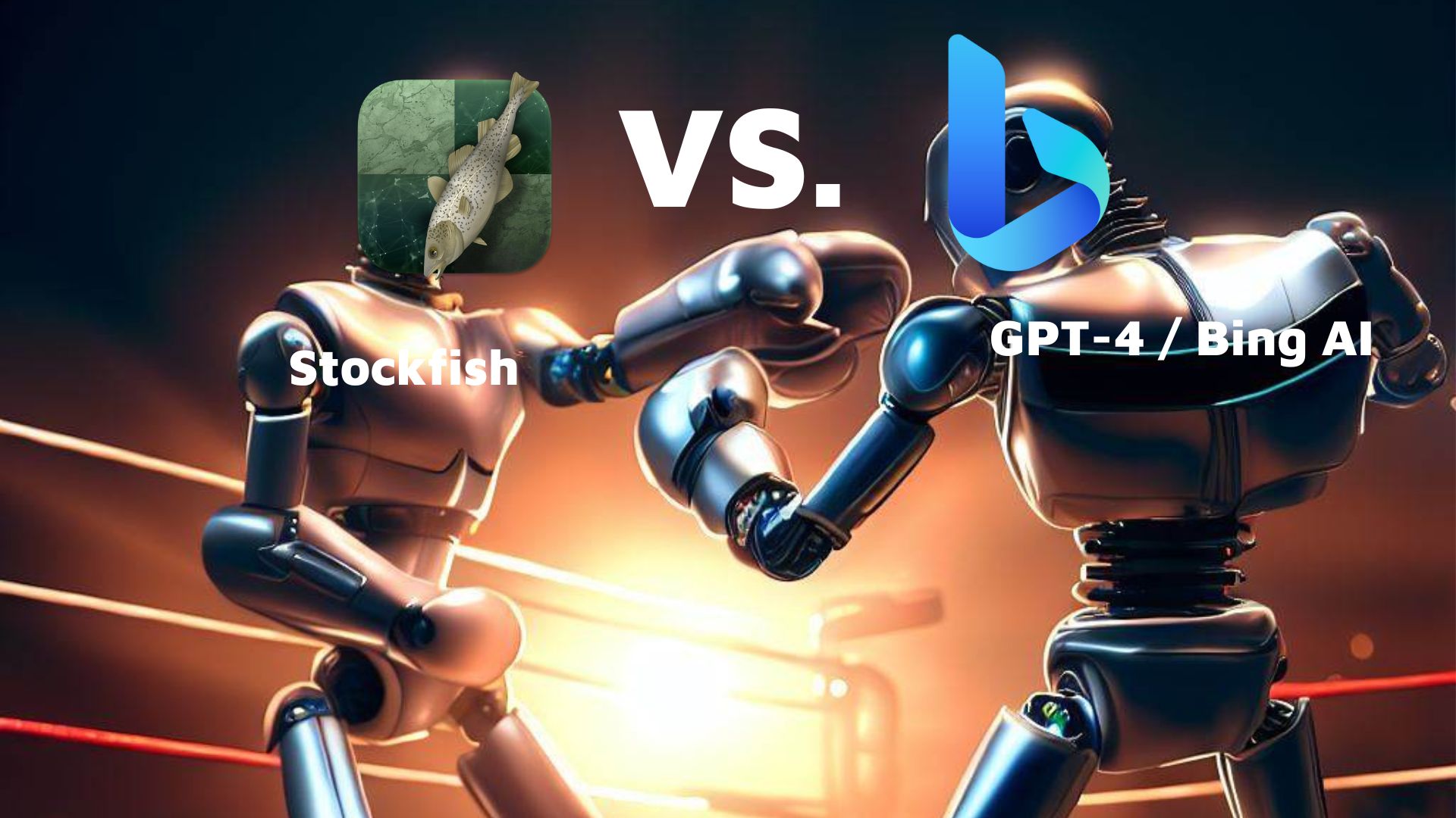 Stockfish vs. GTP-4 or Bing AI in a boxing ring