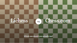 Lichess and Chess.com board colours side by side