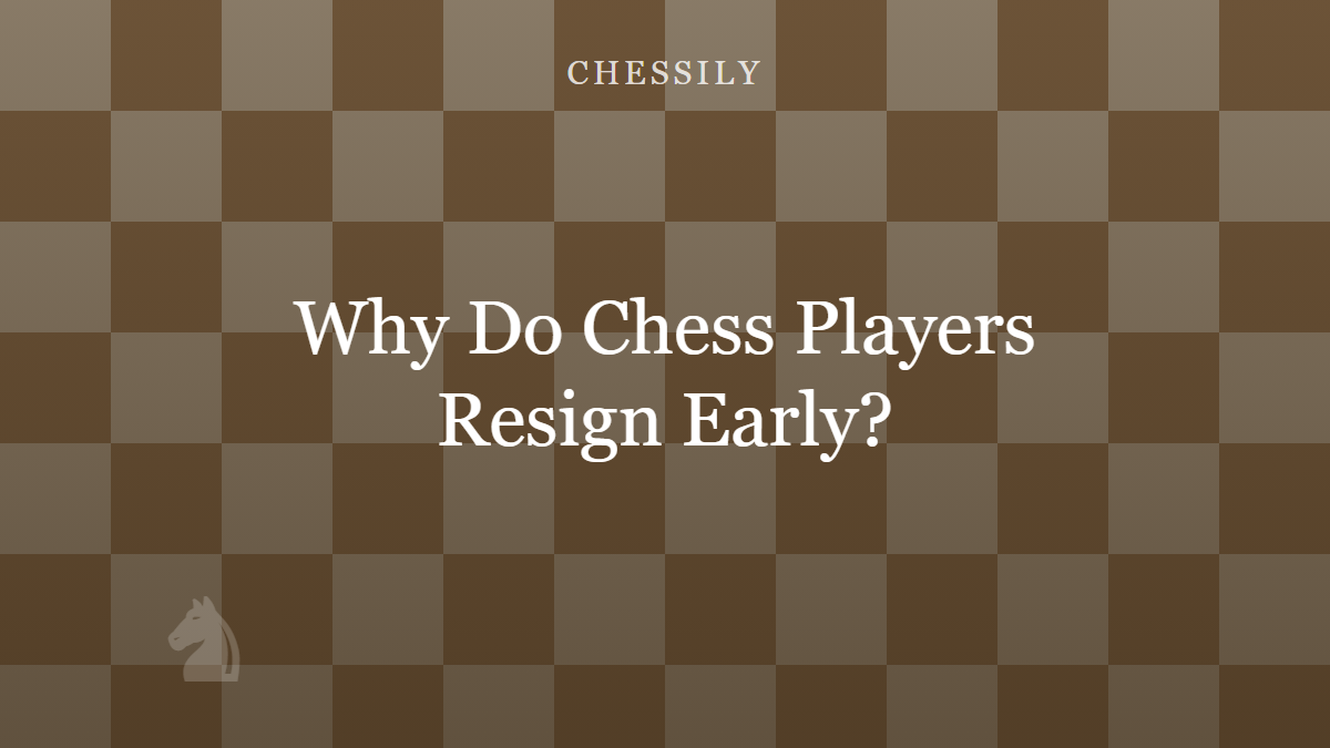 Why Do Chess Players Resign Early?